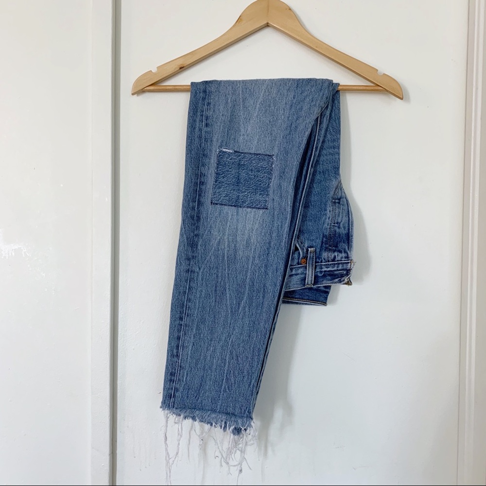 LEVI’S knee patch button fly jeans